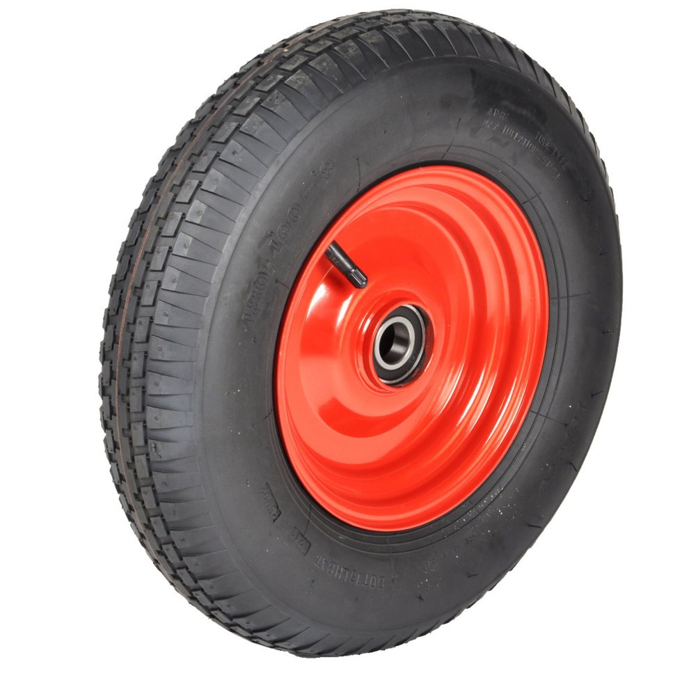 Produktabbildung: Matador Schubkarrenrad Ø400-8 - 4-lagige Luftbereifung, Achslänge 250 mm