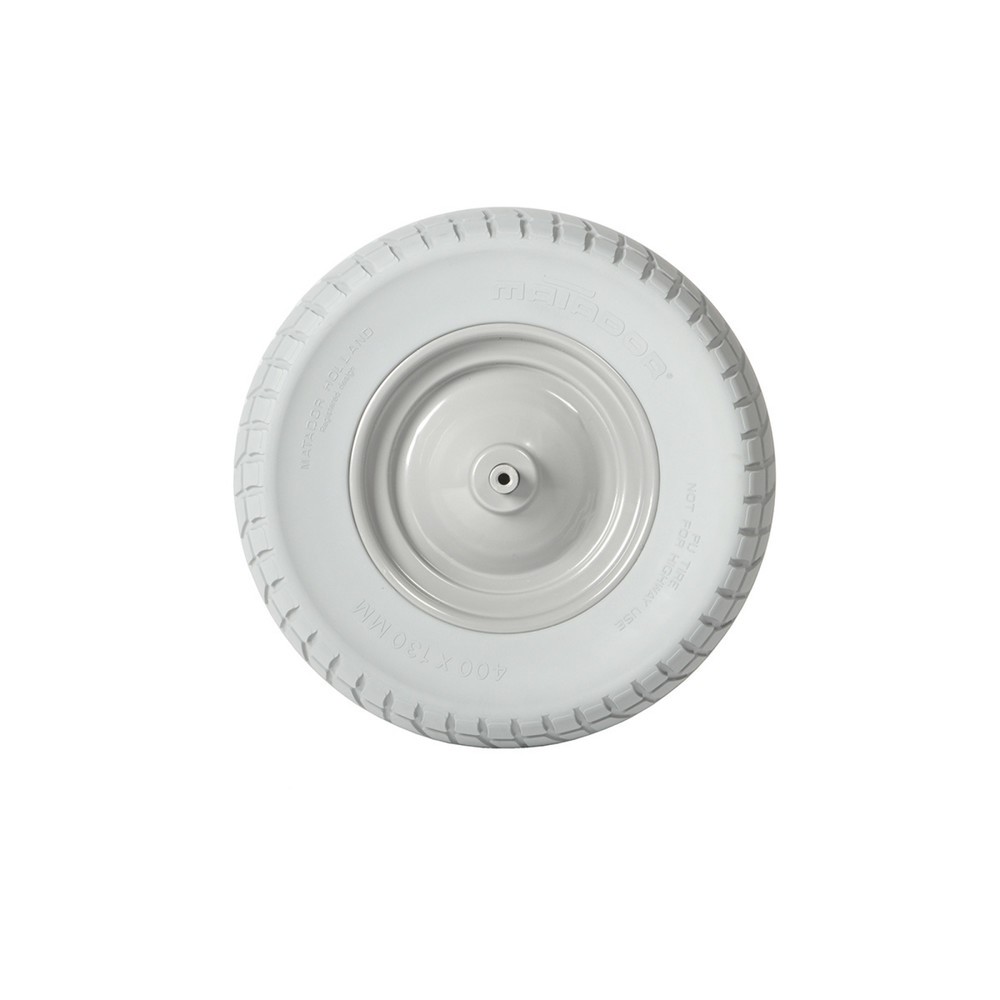 Produktabbildung: Matador breites pannensicheres Schubkarrenrad Ø400-8, Achslänge 100 mm