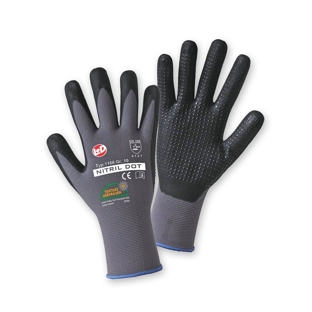 Produktabbildung: Mechanische Spezial-Schutzhandschuhe Dot, Grösse 9