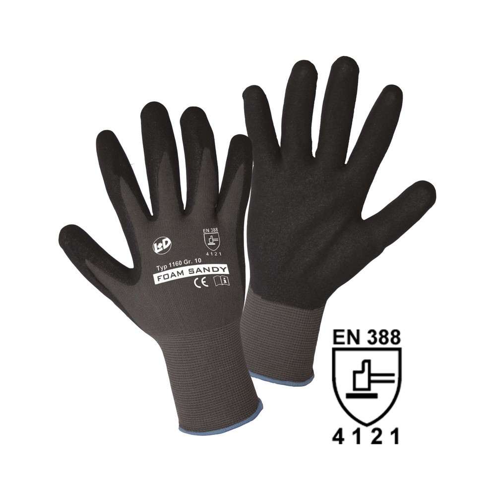 Produktabbildung: Mechanische Spezial-Schutzhandschuhe Foam Sandy, Grösse 10