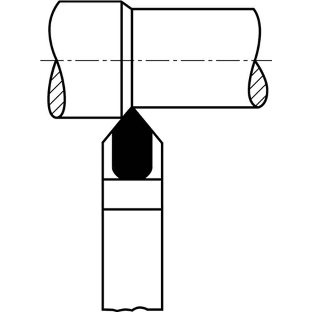 Produktabbildung Nr. 2: Outils à charioter DIN 4975 16 x 10 mm droit en pointe WILKE