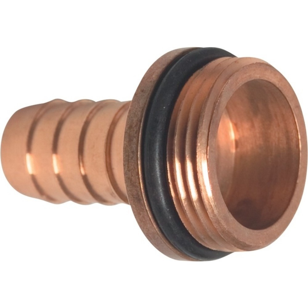 Illustration du produit: MEGA Schlauchtülle, Messing Schlauchgröße 25 mm, Außengewinde 1 ″ O-Ring