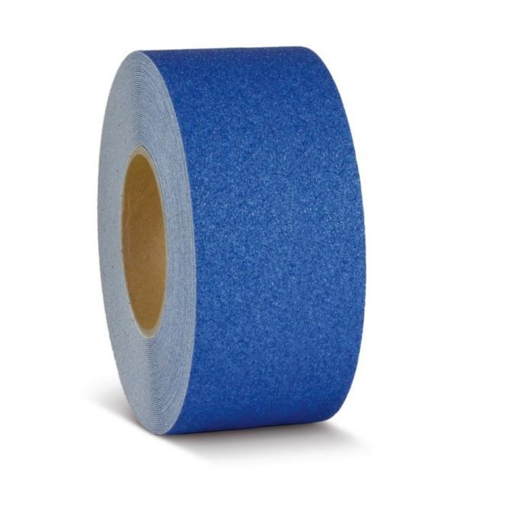 Produktabbildung Nr. 1: Mehlhose m2-Antirutschbelag™ Warnmarkierung, Rolle, Breite 75 mm, blau