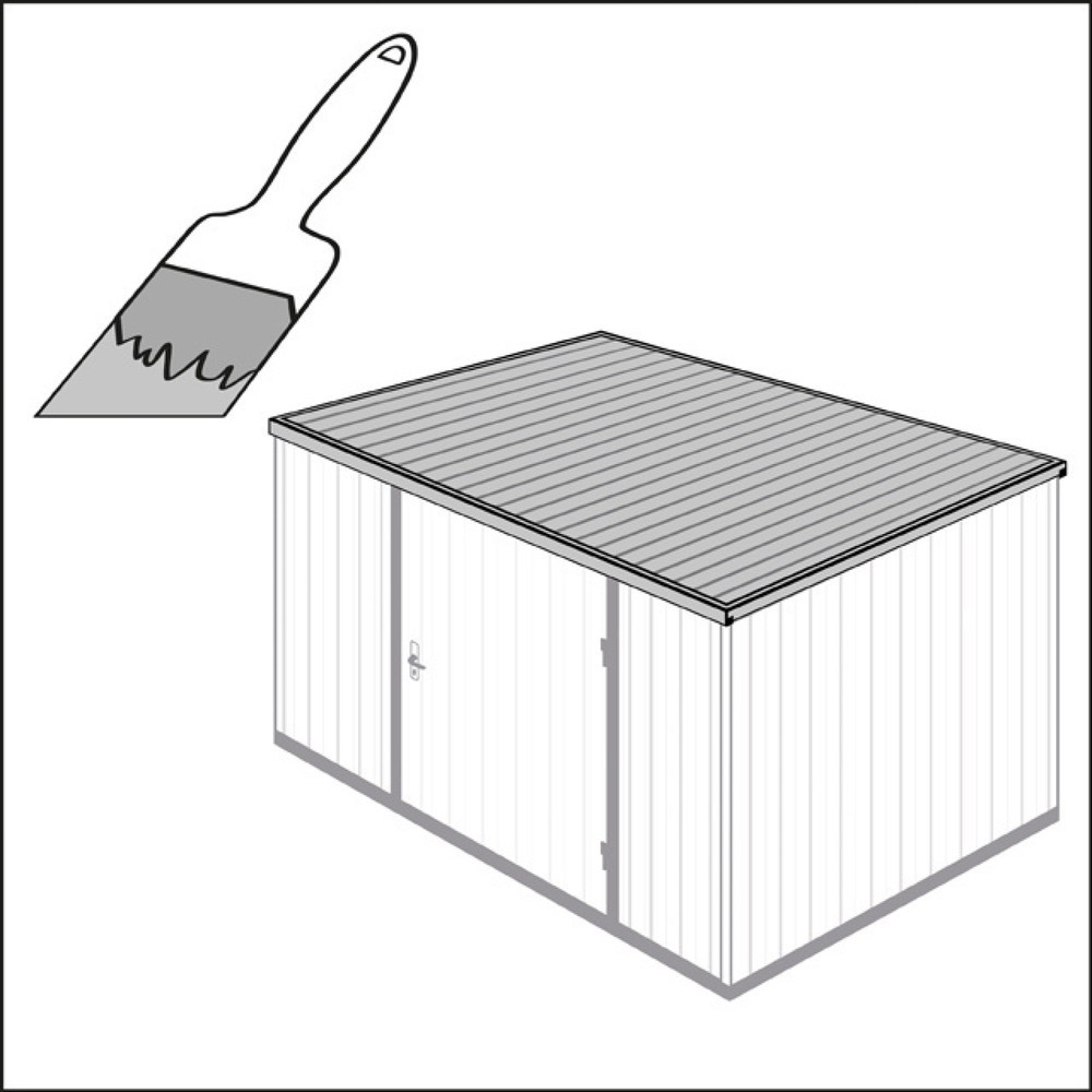 Produktabbildung: Mehrpreis Dachoberflächenlackierung für MC, MCI, ST, STI, RB, MB und GM 1 m