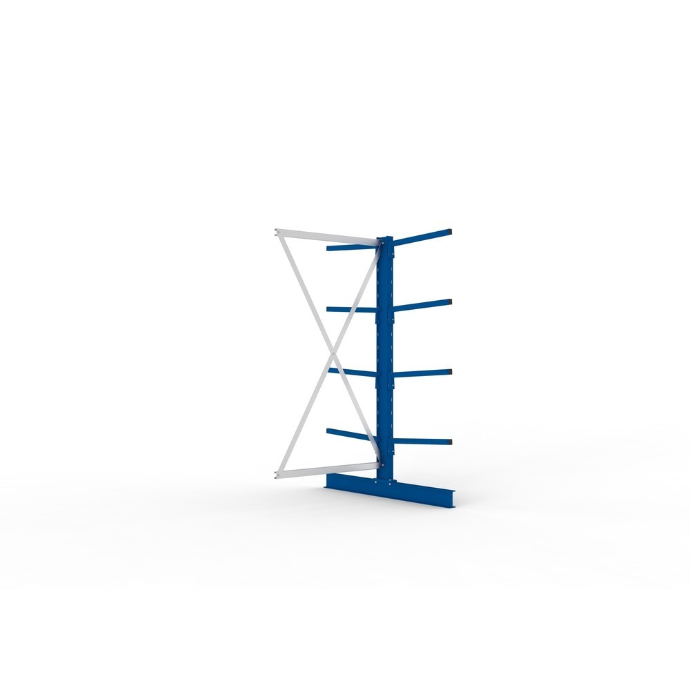 Produktabbildung: META Kragarmregal Anbaufeld, doppelseitig, Tragkraft pro Arm 140 kg, HxBxT 2.000 x 1.030 x 1.420 mm