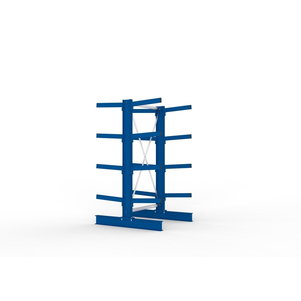 Produktabbildung Nr. 4: META Kragarmregal Grundfeld, doppelseitig, Tragkraft pro Arm 430 kg, HxBxT 2.000 x 1.103 x 1.240 mm