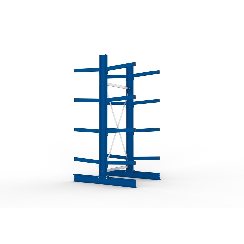 Produktabbildung Nr. 4: META Kragarmregal Grundfeld, doppelseitig, Tragkraft pro Arm 355 kg, HxBxT 2.500 x 1.103 x 1.440 mm