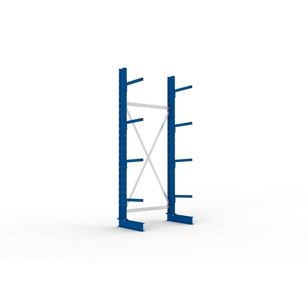 Produktabbildung Nr. 1: META Rayonnage cantilever, module de base, simple face, capacité de charge par bras 220 kg, HxlxP 2 500 x 1 094 x 610 mm