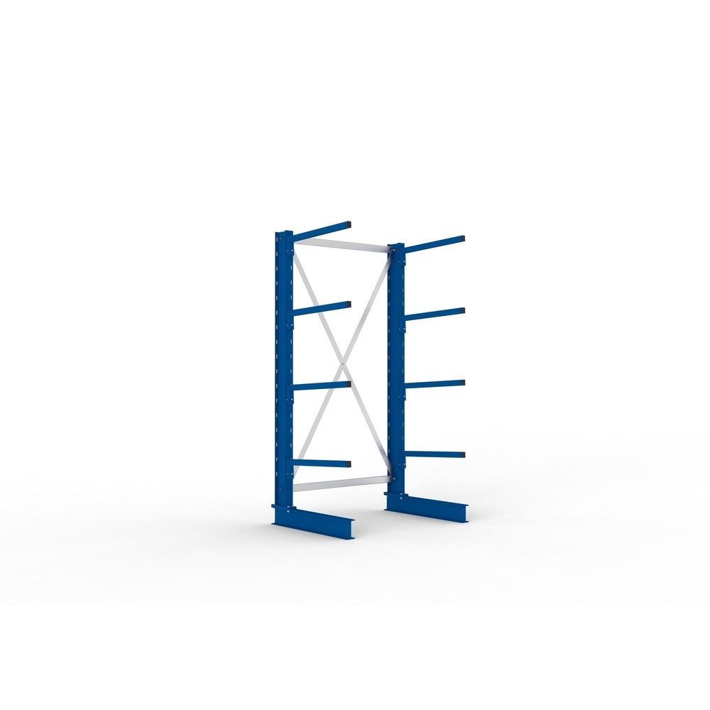 Produktabbildung Nr. 1: META Rayonnage cantilever, module de base, simple face, capacité de charge par bras 140 kg, HxlxP 2 000 x 1 094 x 810 mm