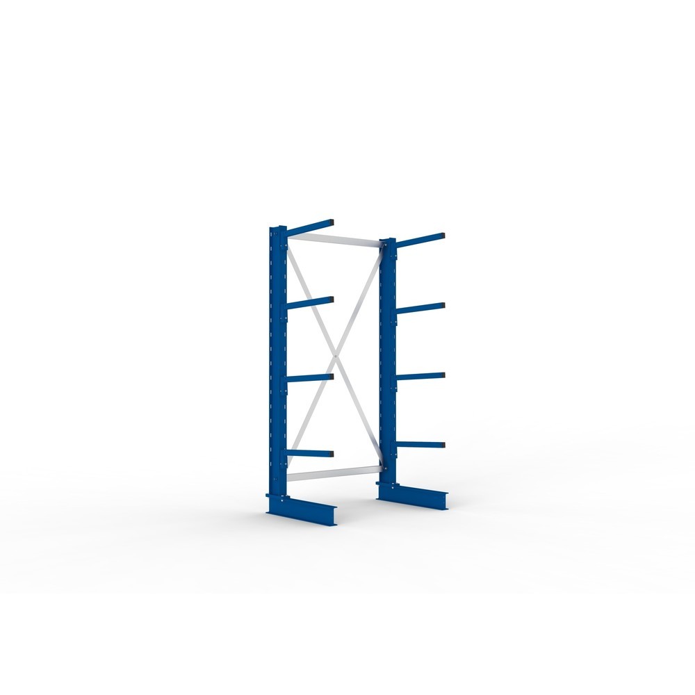 Illustration du produit: META Rayonnage cantilever, module de base, simple face, capacité de charge par bras 175 kg, HxlxP 2 000 x 1 094 x 710 mm