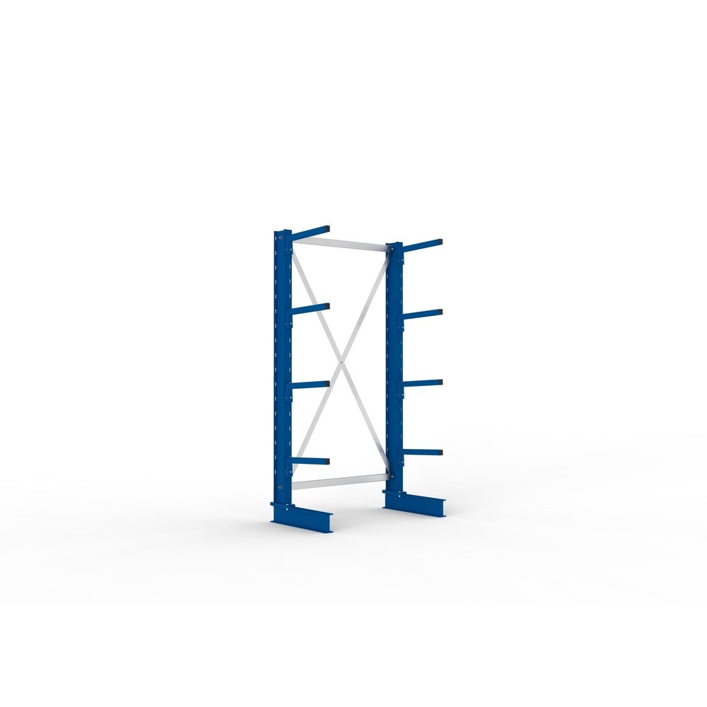 Produktabbildung Nr. 1: META Rayonnage cantilever, module de base, simple face, capacité de charge par bras 220 kg, HxlxP 2 000 x 1 094 x 610 mm