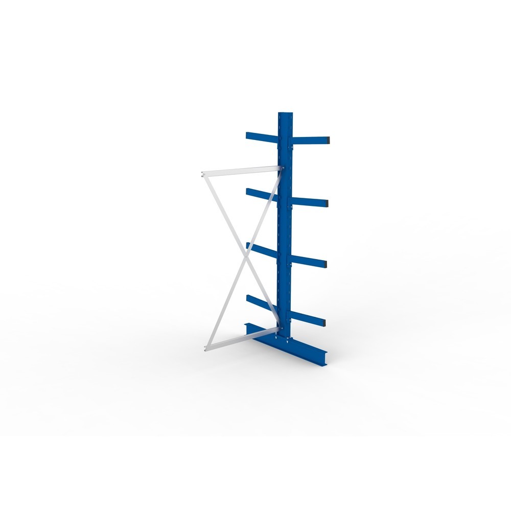 Produktabbildung Nr. 2: Travée auxiliaire de rayonnage cantilever META, double accès, capacité de charge par bras jusqu'à 430 kg, H x l x P 2 500 x 1 030 x 1 240 mm