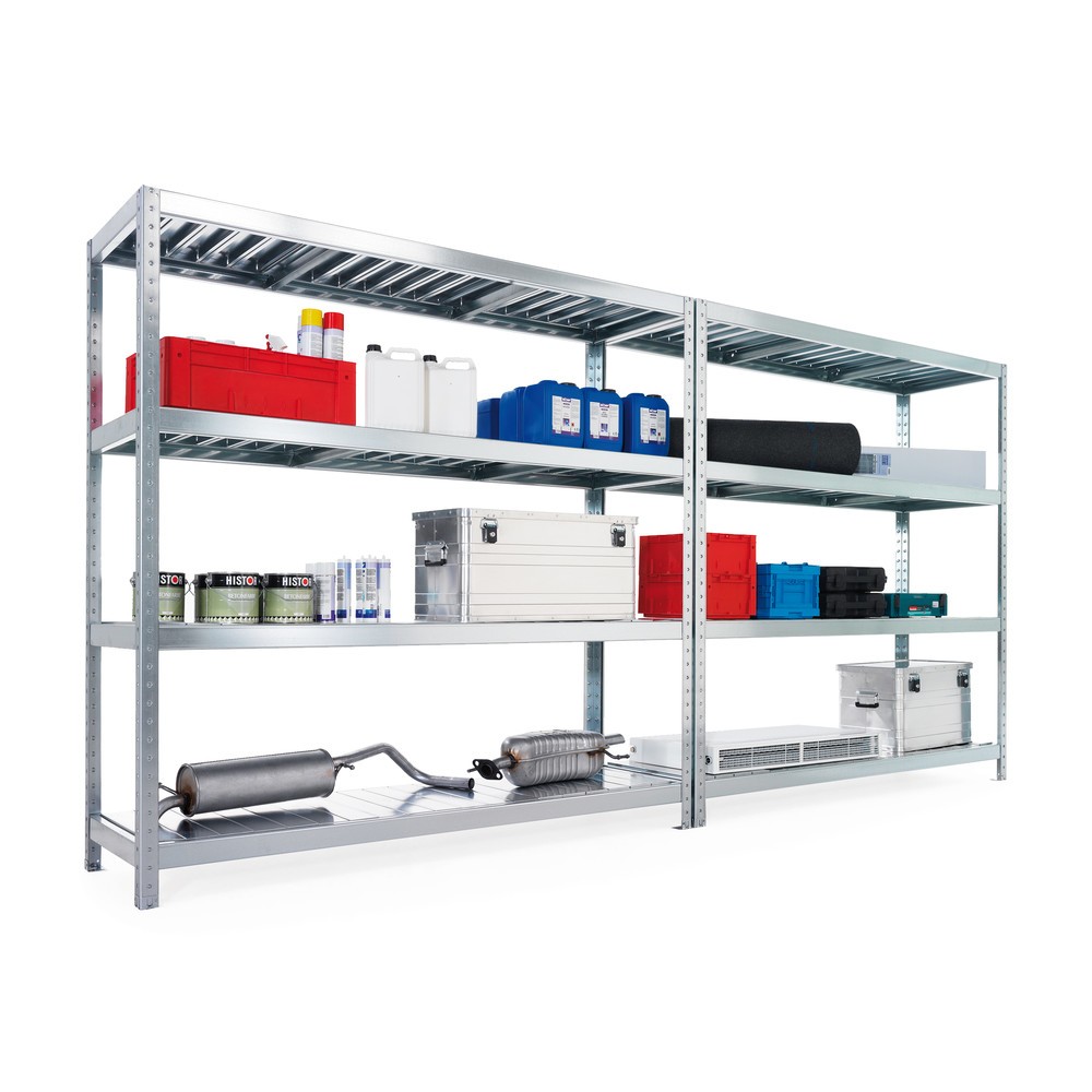 Produktabbildung Nr. 3: META Weitspannregal, mit Stahlpaneelen, FL 500 kg, HxBxT 1.970 x 2.000 x 400 mm