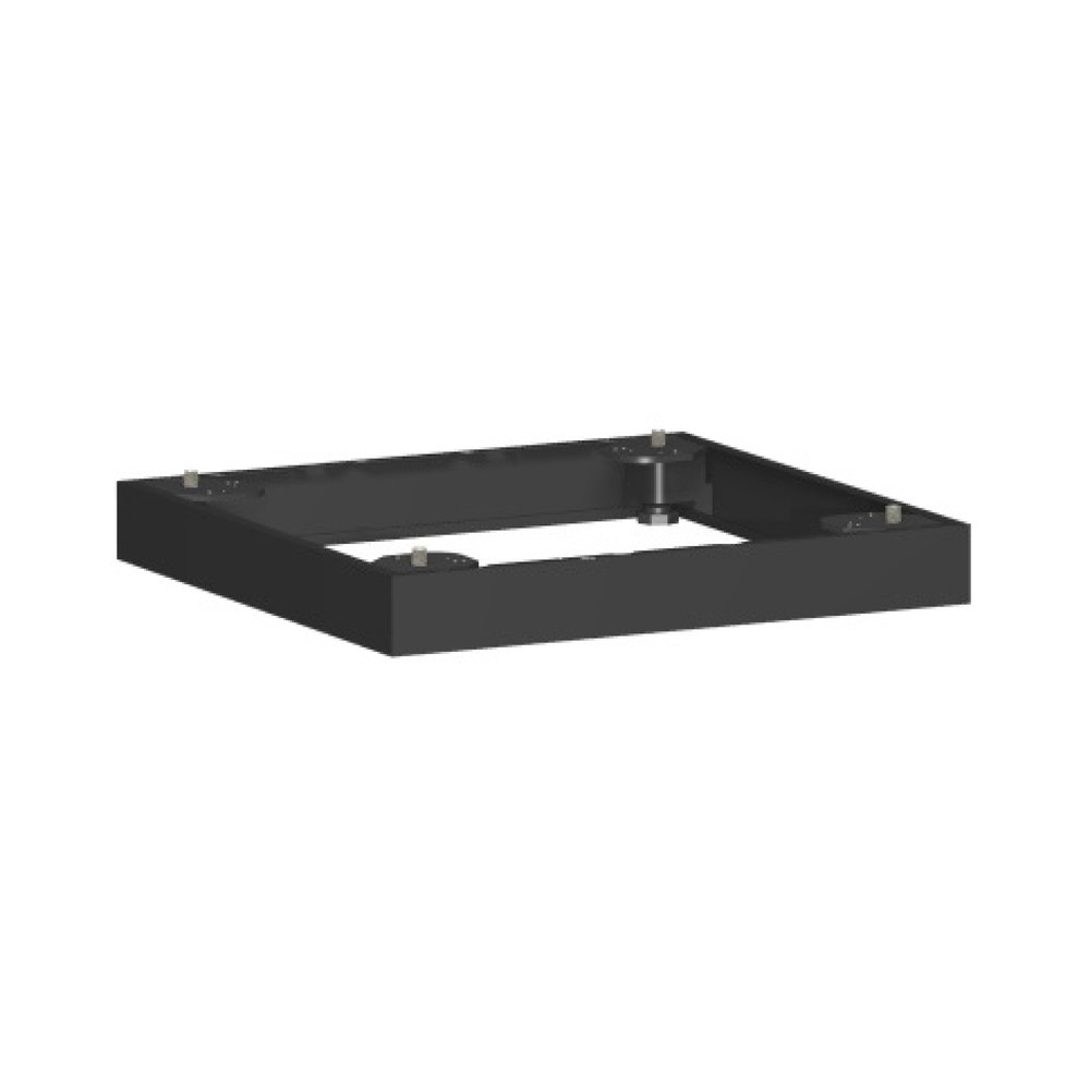 Produktabbildung: Geramöbel Metallsockel für Büroschränke Profi, BxT 50 x 400 mm, schwarz