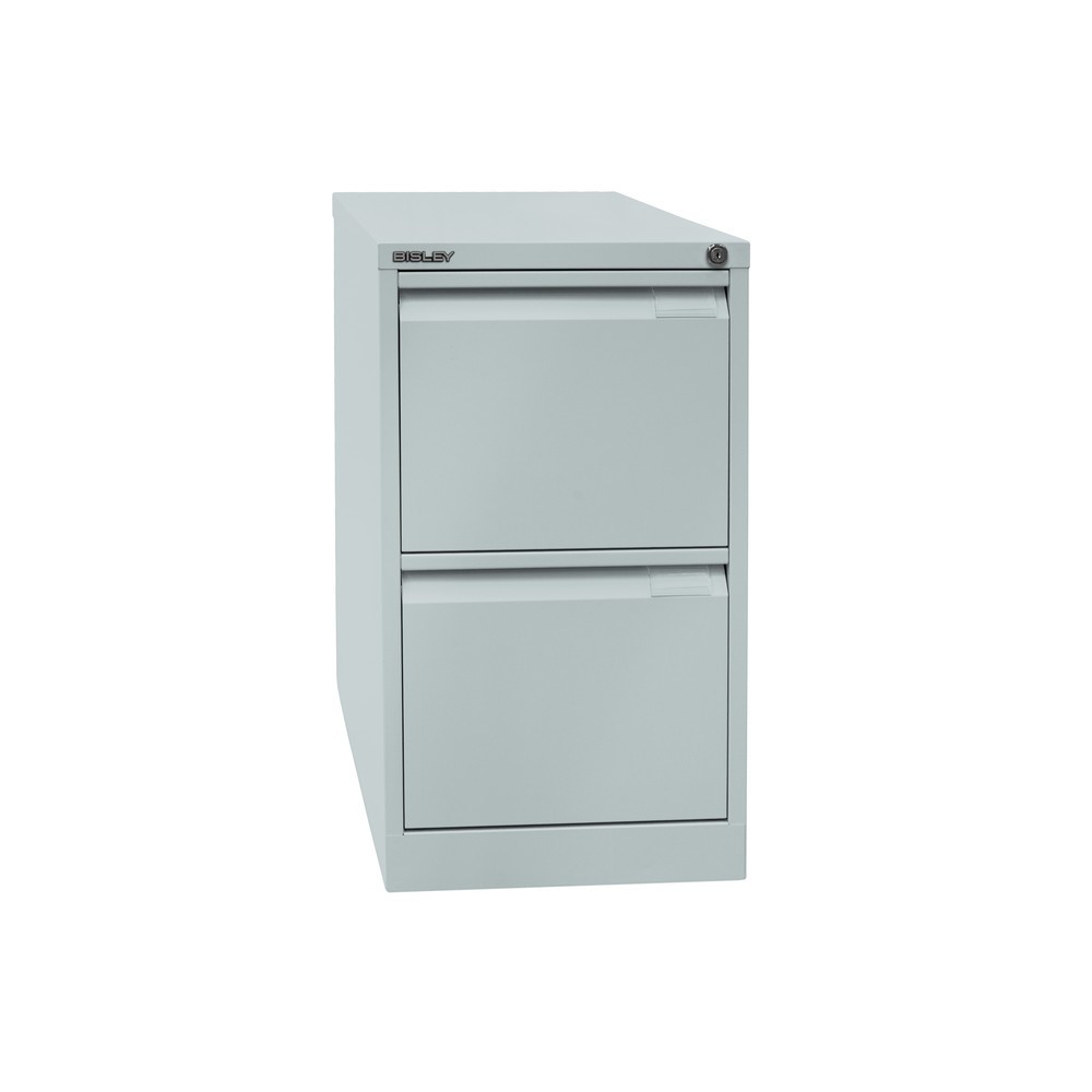 Produktabbildung Nr. 3: Meuble à dossiers suspendus BISLEY, 1 rail, 2 tiroirs, gris