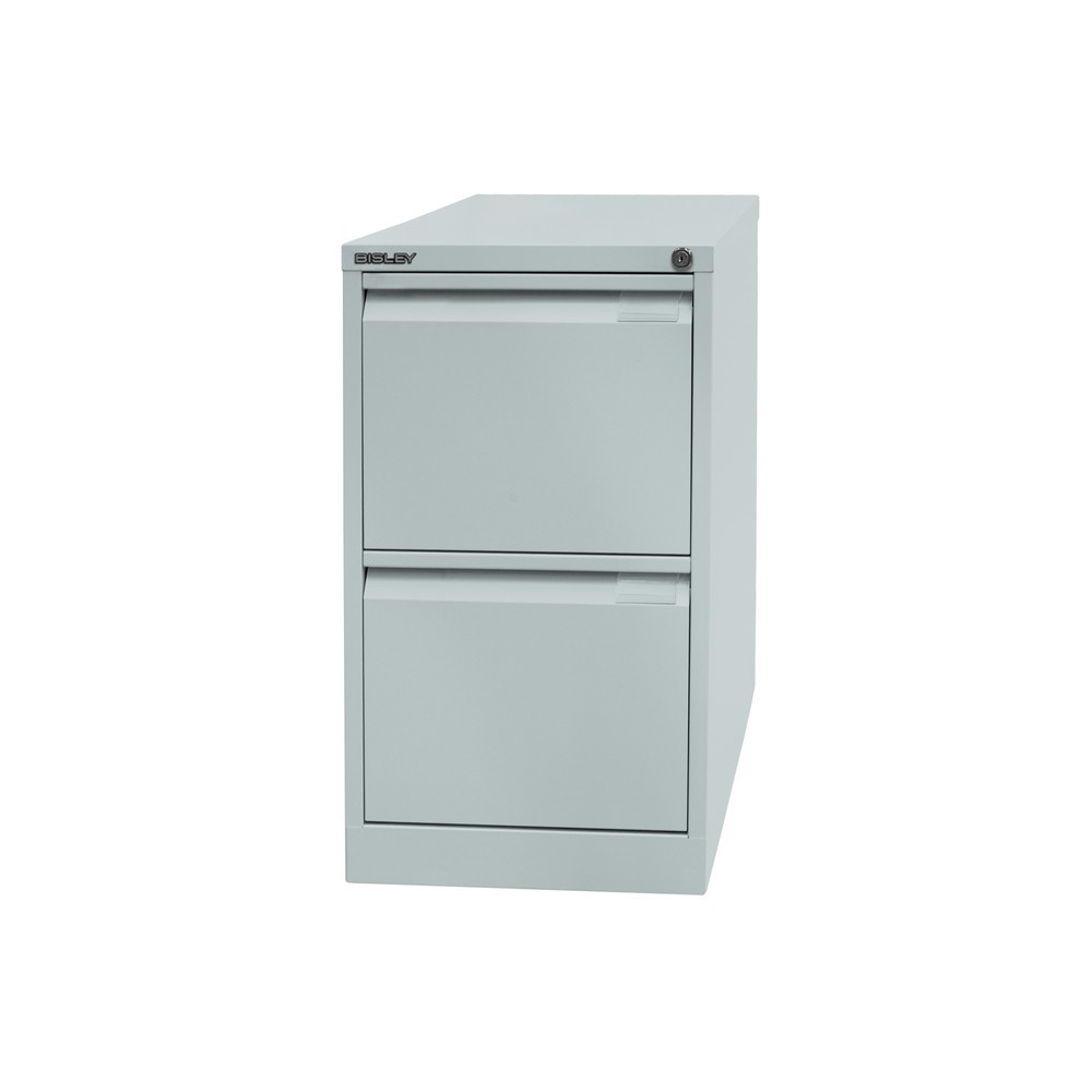 Produktabbildung Nr. 1: Meuble à dossiers suspendus BISLEY, 1 rail, 2 tiroirs, gris