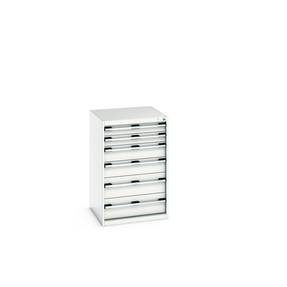 Illustration du produit: Meuble à tiroirs bott cubio, tiroirs 2x100 + 2x150 x 2x200 mm, capacité de charge 75 kg par tiroir, largeur 650 mm, gris clair