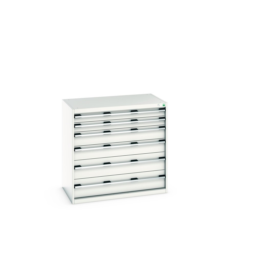 Illustration du produit: Meuble à tiroirs bott cubio, tiroirs 2x100 + 2x150 x 2x200 mm, capacité de charge 75 kg par tiroir, largeur 1 050 mm, gris clair