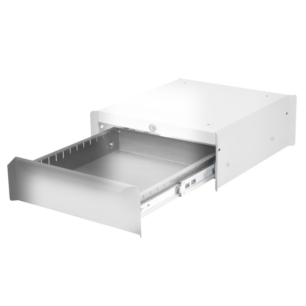 Produktabbildung Nr. 1: Meuble bas à 1 tiroir pour table de système de poste de travail Bedrunka+Hirth, H x l x P 140 x 370 x 400 mm, gris fenêtre