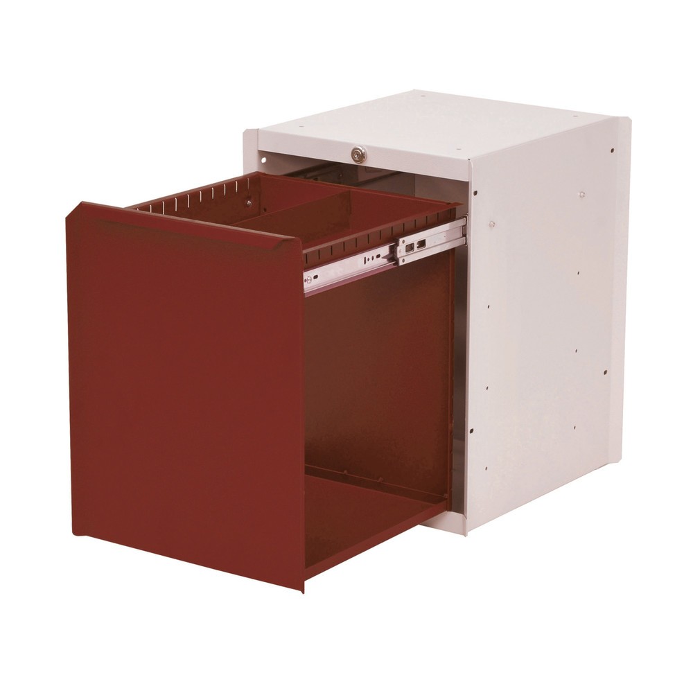 Produktabbildung Nr. 1: Meuble bas à 1 tiroir pour table de système de poste de travail Bedrunka+Hirth, H x l x P 500 x 370 x 400 mm, rouge rubis
