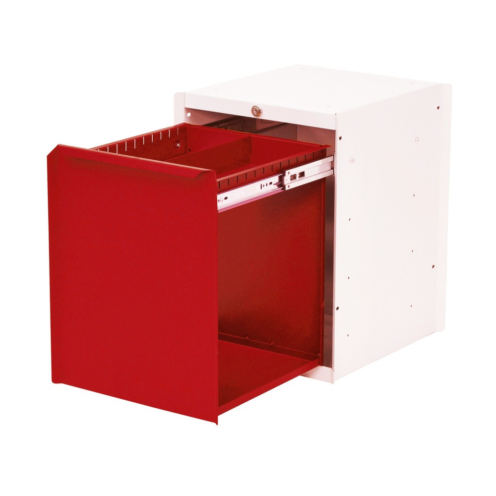 Produktabbildung Nr. 1: Meuble bas à 1 tiroir pour table de système de poste de travail Bedrunka+Hirth, H x l x P 500 x 370 x 400 mm, rouge signalisation