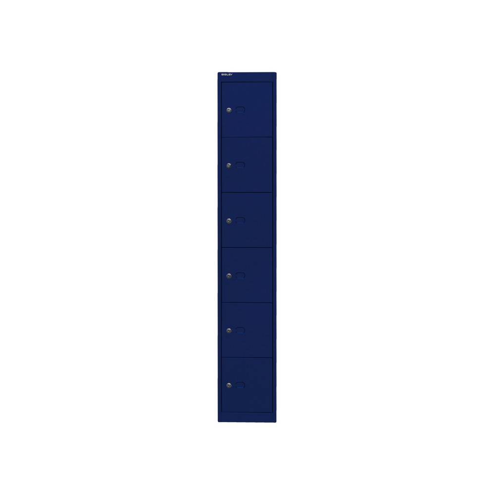 Produktabbildung Nr. 1: Meuble coffre-fort BISLEY, 6 compartiments, profondeur de 305 mm, bleu oxford