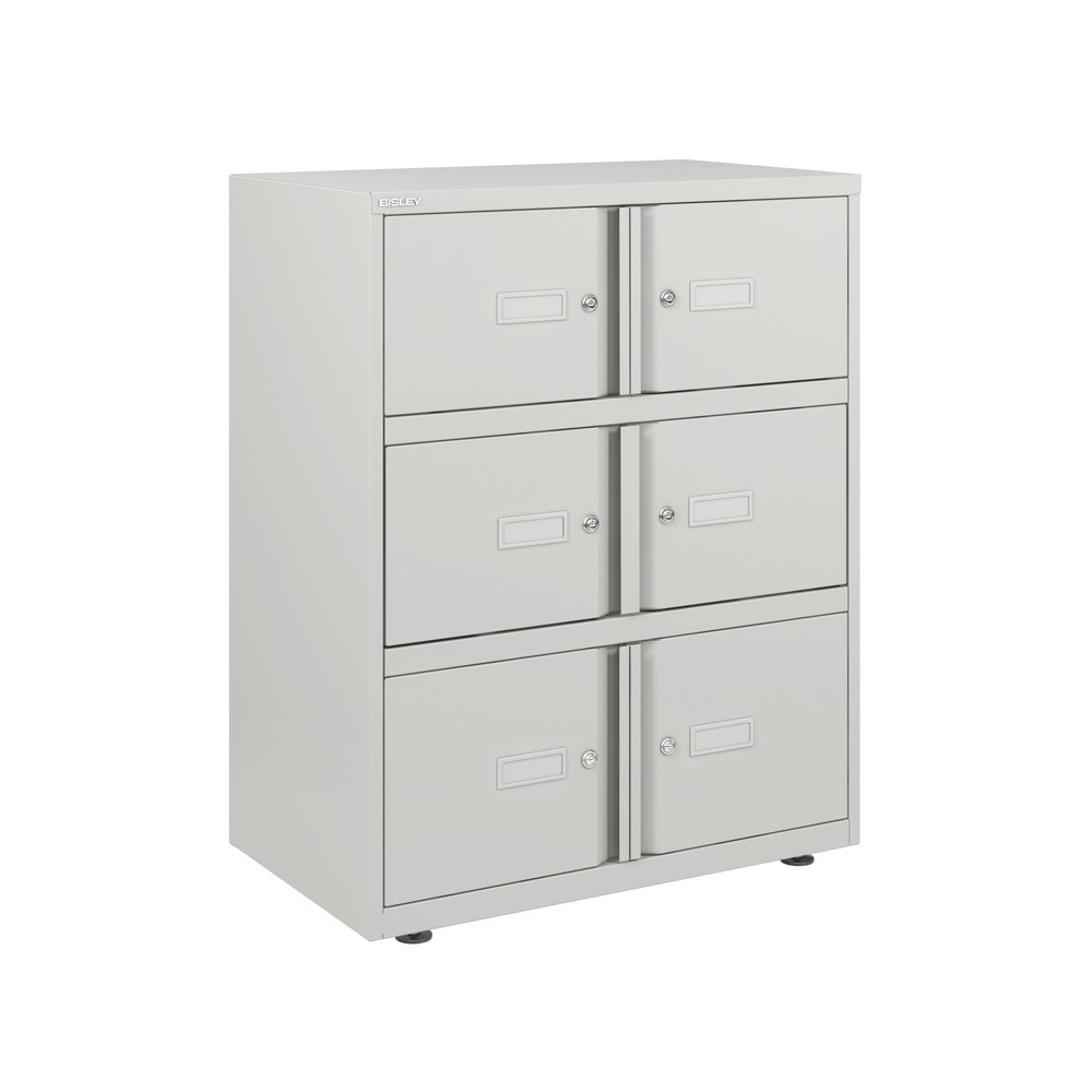 Produktabbildung Nr. 2: Meuble coffre-fort BISLEY Essentials, 6 portes, blanc signalisation