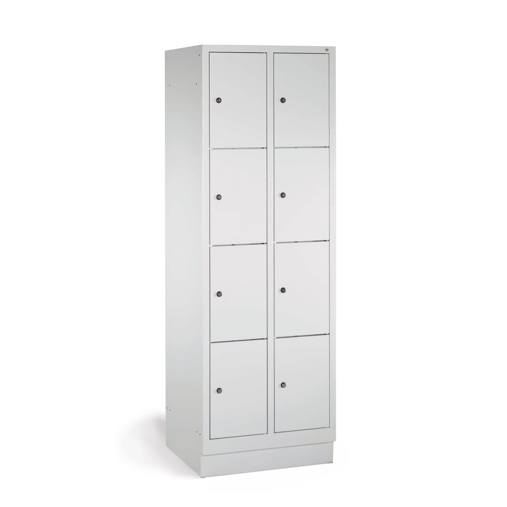 Produktabbildung Nr. 2: Meuble coffre-fort PAVOY avec serrure à cylindre, 2 x 2 compartiments, H x l x P 855 x 630 x 500 mm, rouge feu, gris clair
