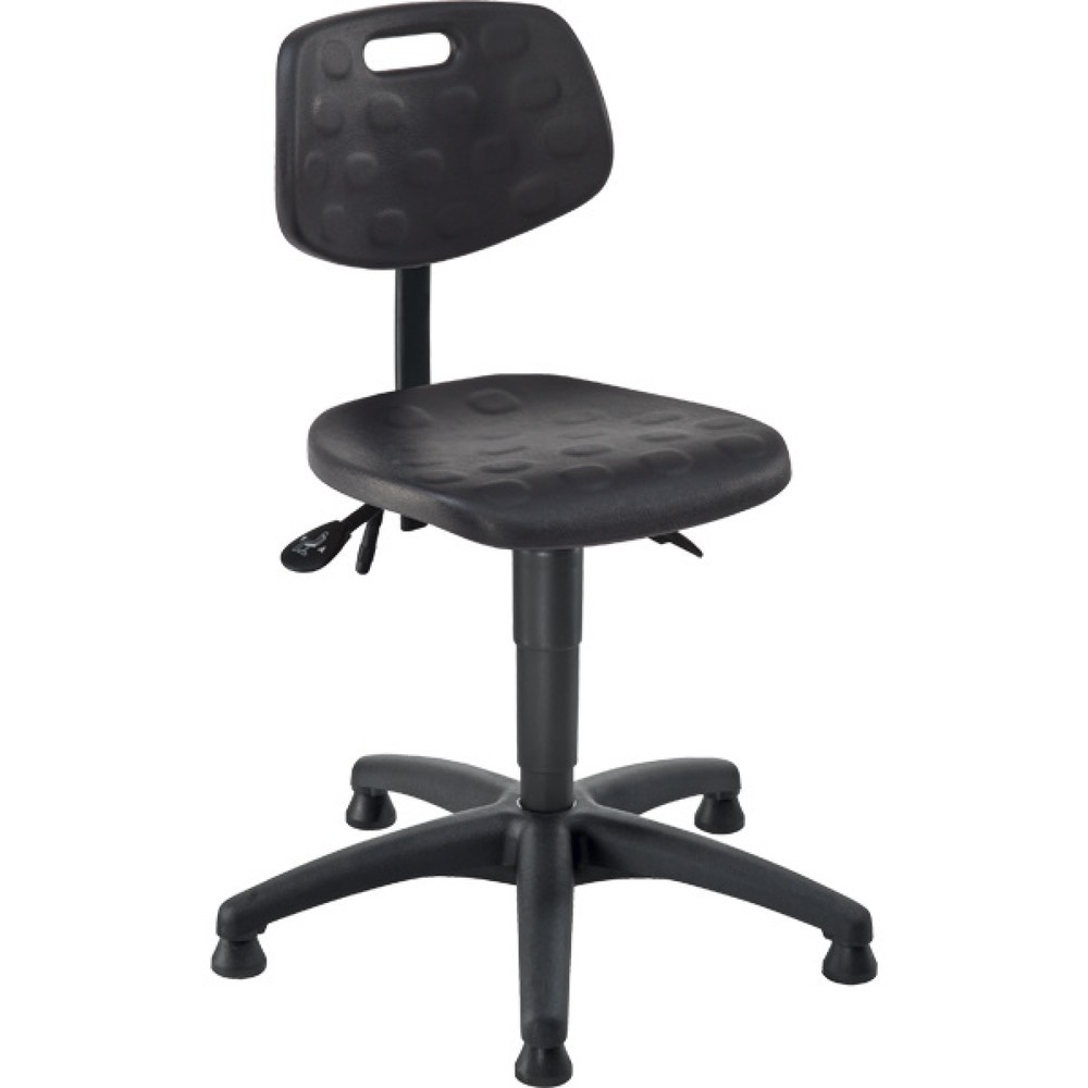 Produktabbildung: meychair Arbeitsdrehstuhl Ability Polyurethan, Sitzhöhe 470-610 mm, Kunststoffbasis, Bodengleiter