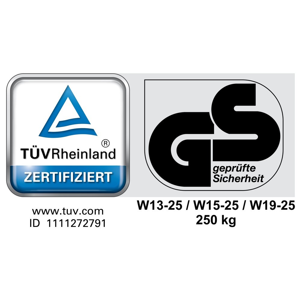Produktabbildung Nr. 2: meychair Arbeitsdrehstuhl Workster Komplex XXL, Sitzhöhe 470-610 mm, Tragkraft 250 kg, Rollen