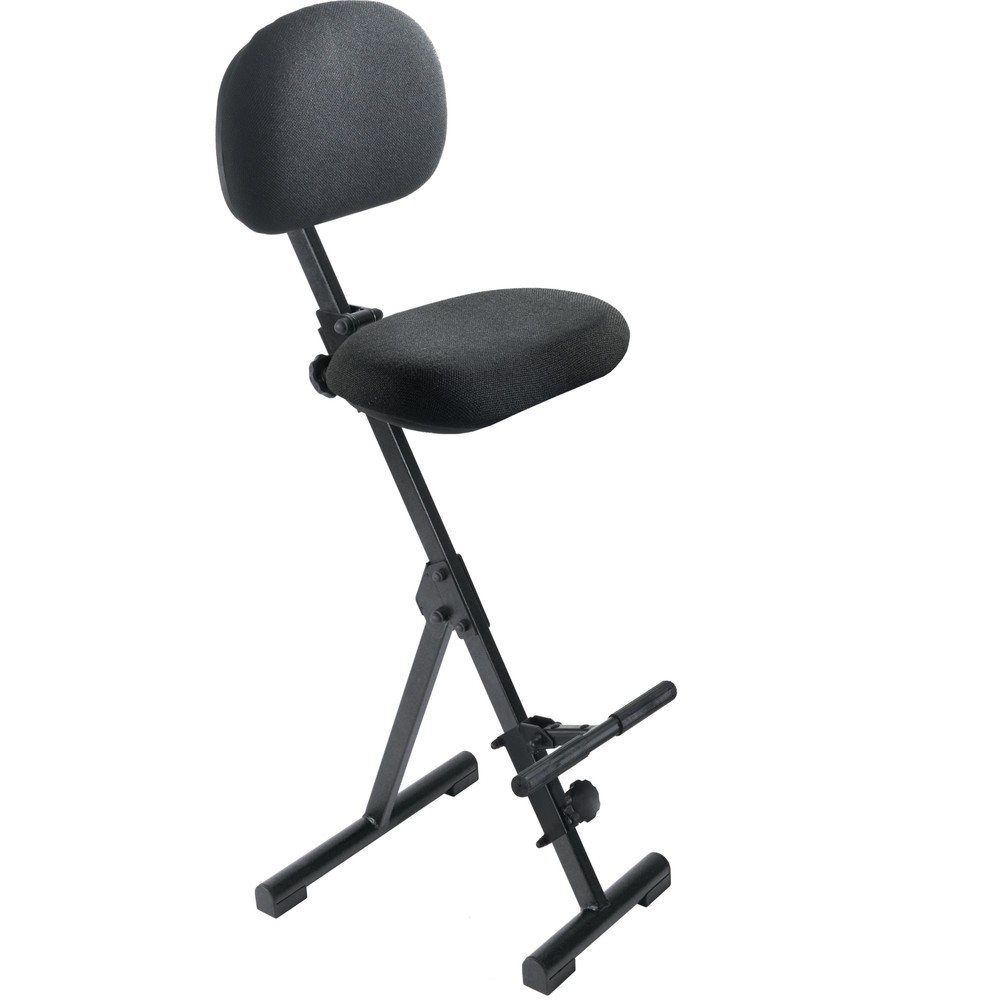 Illustration du produit: meychair Siège assis-debout, pliable, hauteur d'assise 540-900 mm, patins, noir, aide à la montée relevable