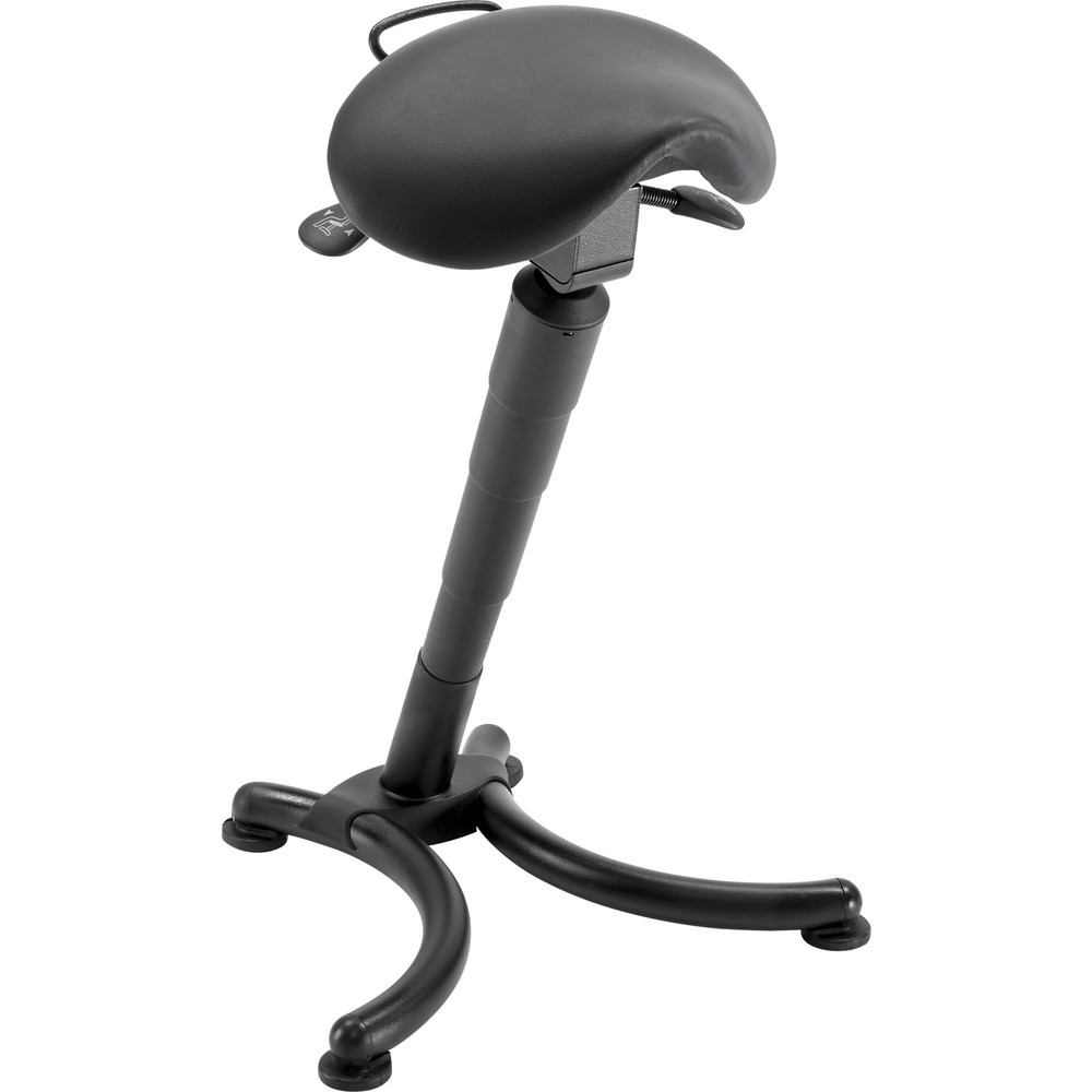 Illustration du produit: meychair Siège assis-debout, siège-selle en similicuir, hauteur d'assise 660-870 mm, patins