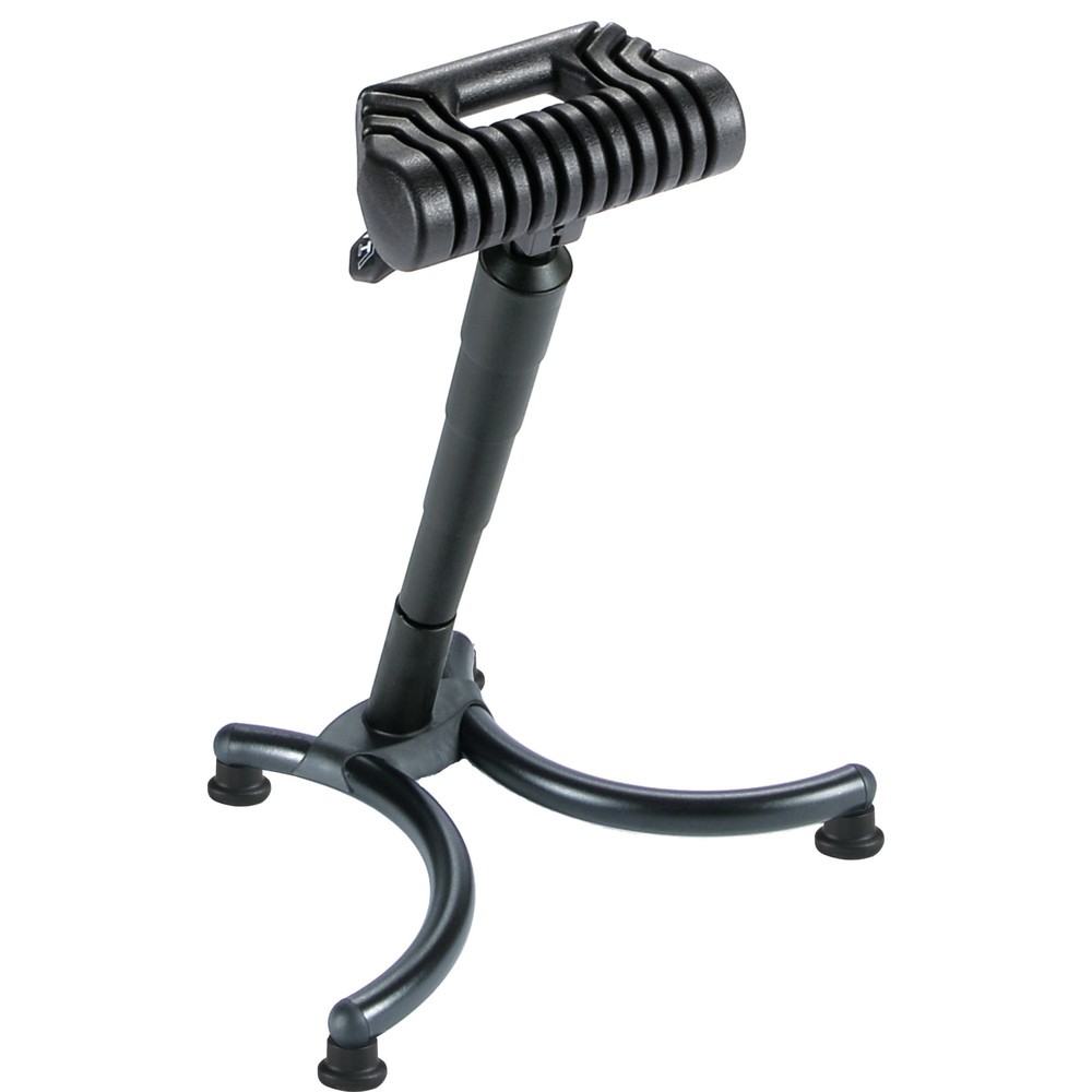 Produktabbildung: meychair Stehhilfe, PU-Rundsitz, Sitzhöhe 630-840 mm, Gabel-Standfuss, Tragegriff, ESD