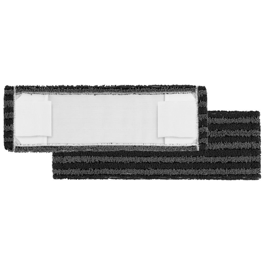 Produktabbildung: Mikrofasermopp Dust Killer Grey, mit Taschen und Laschen, Breite 400 mm