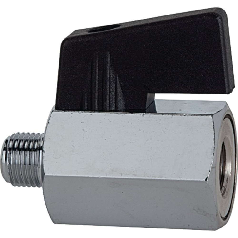 Produktabbildung Nr. 2: Mini-robinet à boisseau sphérique 13,16 mm G 1/4 po. filetage intérieur/extérieu