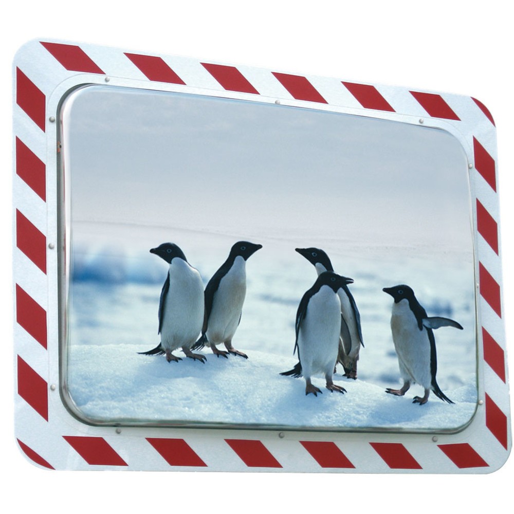 Illustration du produit: Miroir en acier inoxydable Vialux®, antibuée, antigel, rectangulaire, H x l 400 x 600 mm