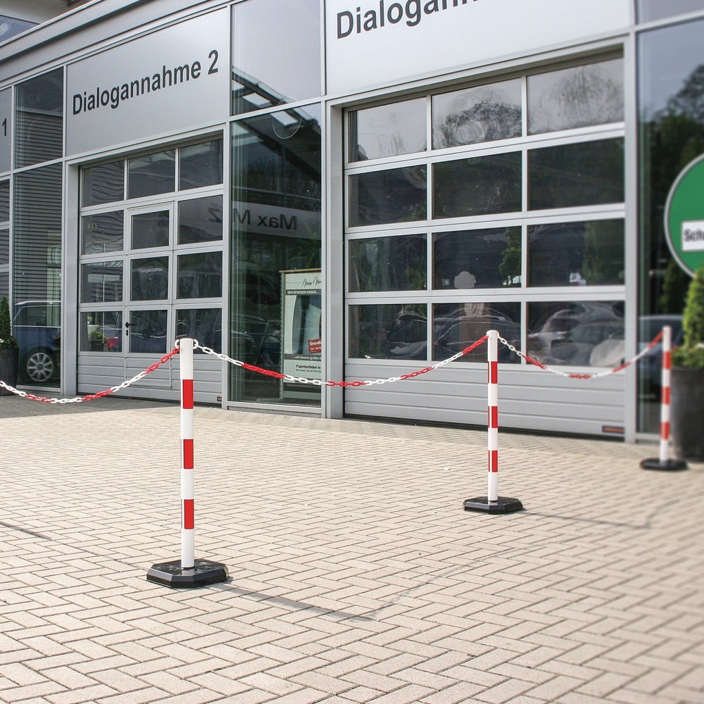 Produktabbildung Nr. 2: Mobiler Kettenständer,  Rundrohr Ø 48 mm, gelb/schwarz