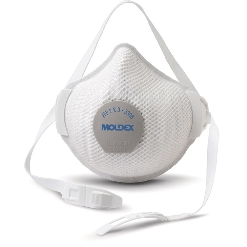 Produktabbildung: MOLDEX®Atemschutzmaske Air Plus ProValve 330801, mit Ausatemventil, FFP2 / V R D, 5St./KT