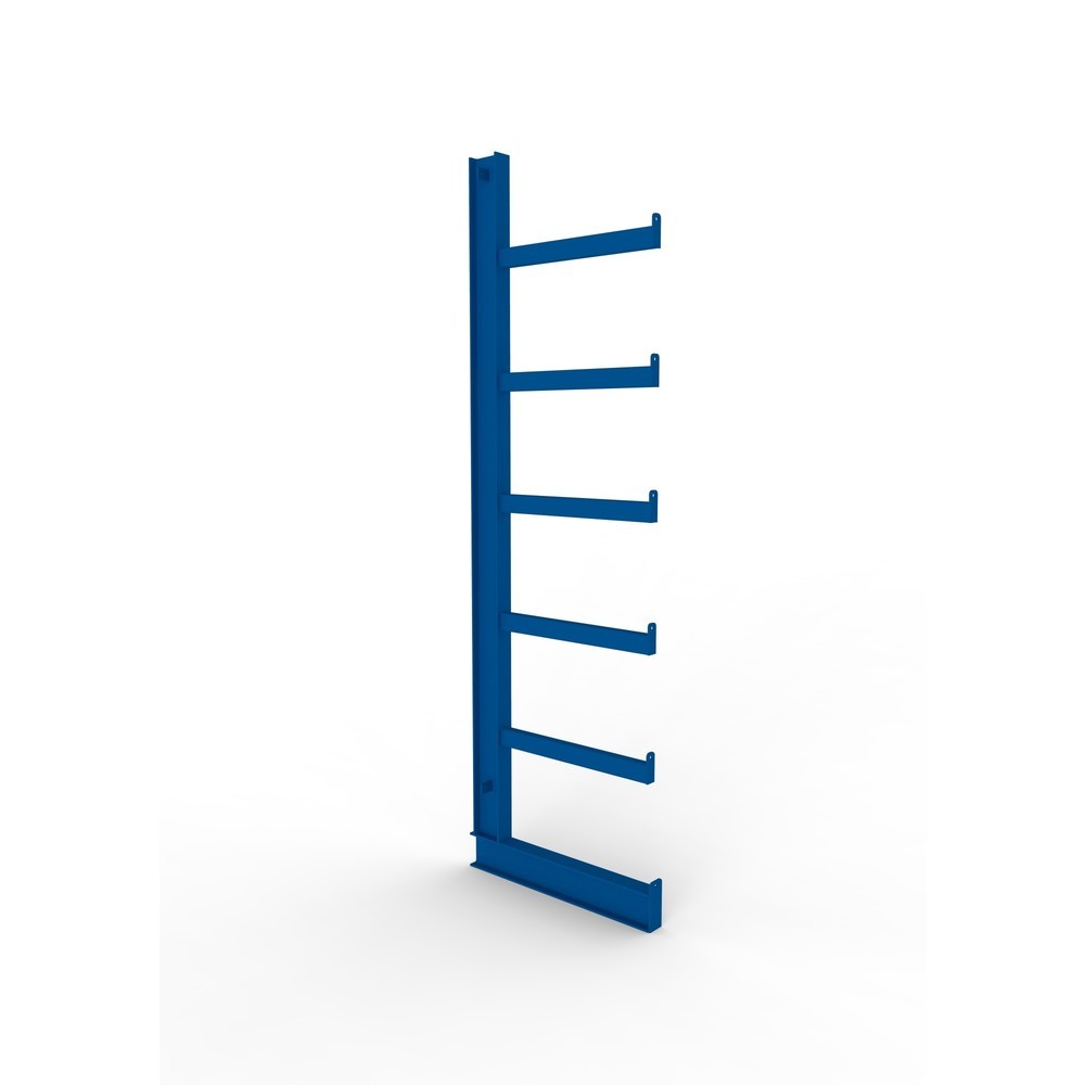 Illustration du produit: Montant cantilever ATLAS ST pour rayonnage à tablettes META, simple face, RAL 5010 bleu gentiane, H x P 2 000 x 500 mm