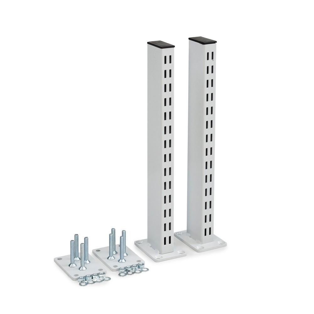 Illustration du produit: Montants perforés pour table de travail TRESTON TED, avec bride, hauteur 400 mm, 2 pcs/UV