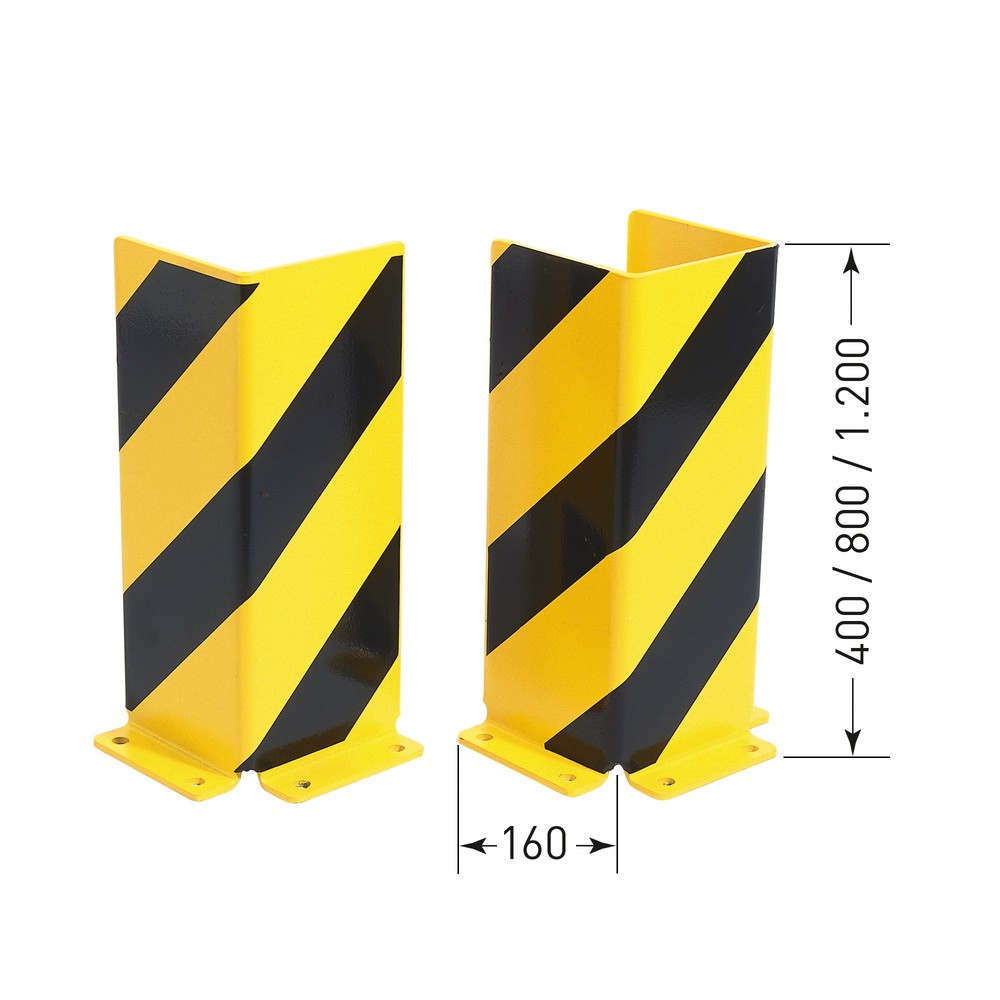 Produktabbildung Nr. 4: MORAVIA Rammschutzecke, U-Profil, HxBxT 400 x 160 x 160 mm, Stärke 6 mm