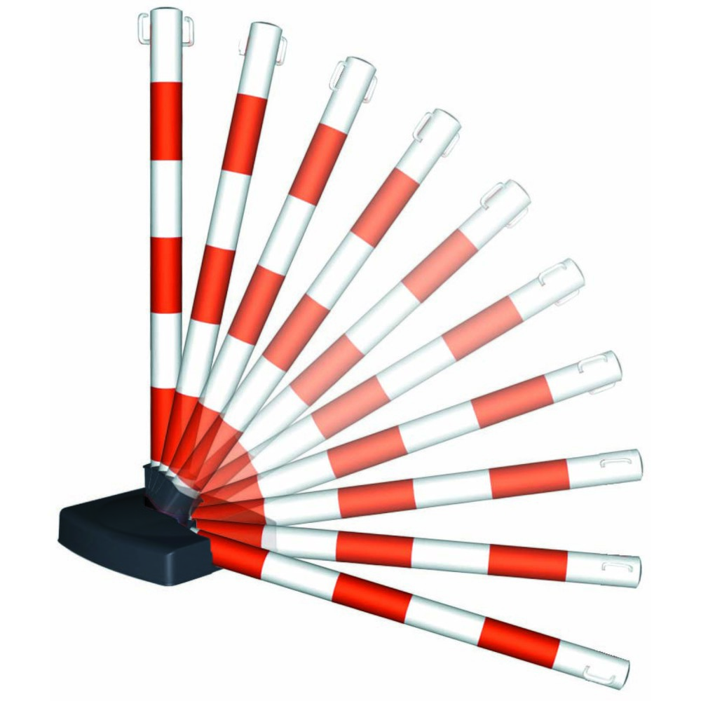 Produktabbildung Nr. 2: MORAVIA Kit de potelets à chaîne GUARDA-Flex, 4 poteaux + chaîne de 10 m, rouge/blanc