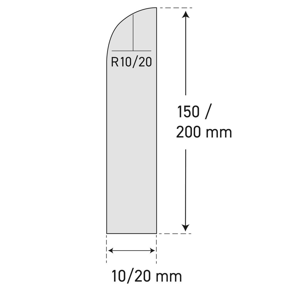 Produktabbildung Nr. 5: MORAVIA Prallschutz für Wände, zum Montieren, HxB 200 x 20 mm, Länge 2.060 mm, granit-hell