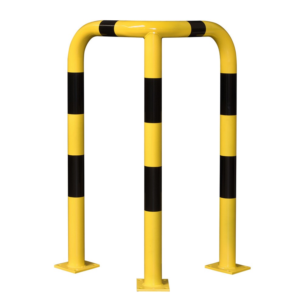 Produktabbildung: MORAVIA Rammschutzbügel,  Aussenbereich, winkelförmig, HxT 1.200 x 600 mm