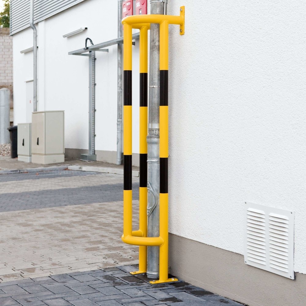 Produktabbildung Nr. 2: MORAVIA Rammschutzbügel für Rohre, Aussenbereich, winkelförmig, HxT 1.500 x 350 mm
