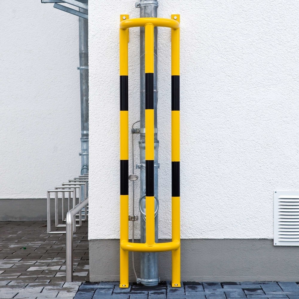 Produktabbildung Nr. 6: MORAVIA Rammschutzbügel für Rohre, Aussenbereich, winkelförmig, HxT 1.500 x 350 mm