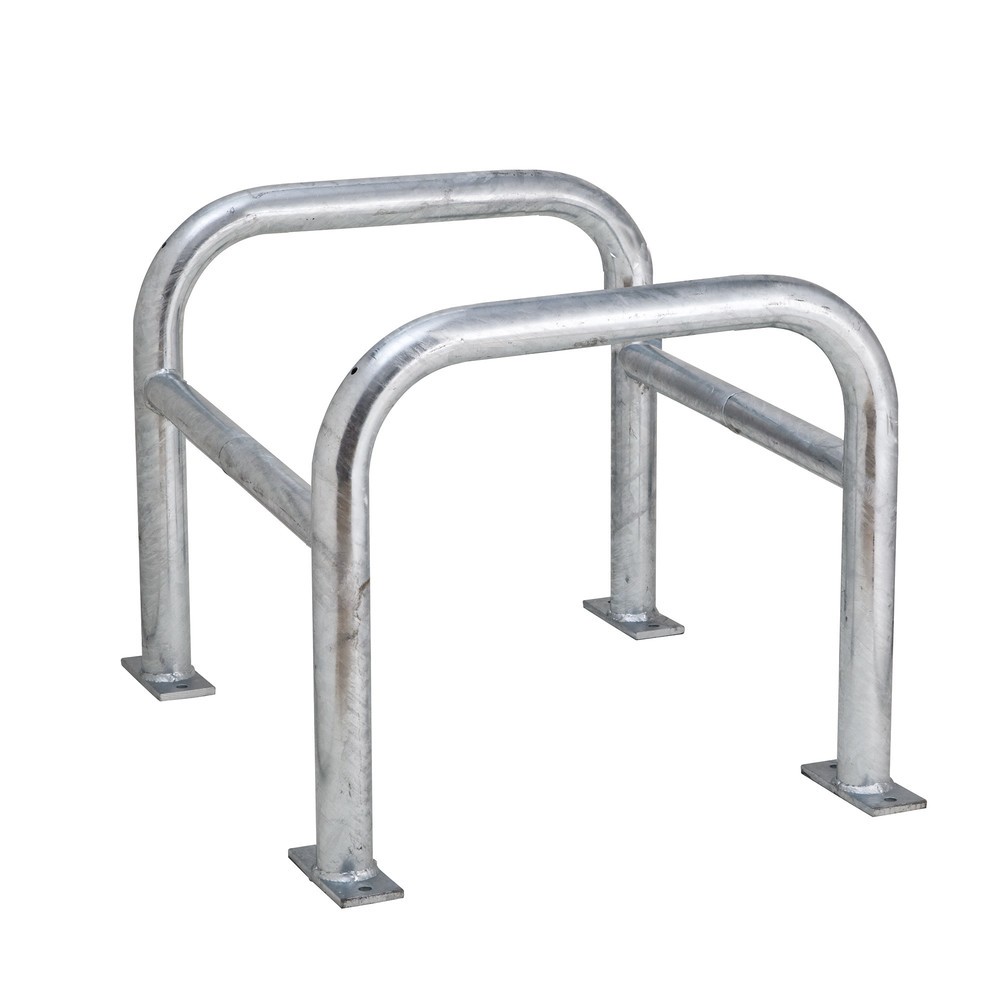 Produktabbildung: MORAVIA Säulen-Anfahrschutz, Aussenbereich, feuerverzinkt, Höhe 600 mm, für Säulenmasse (BxT) 600 x 600 mm