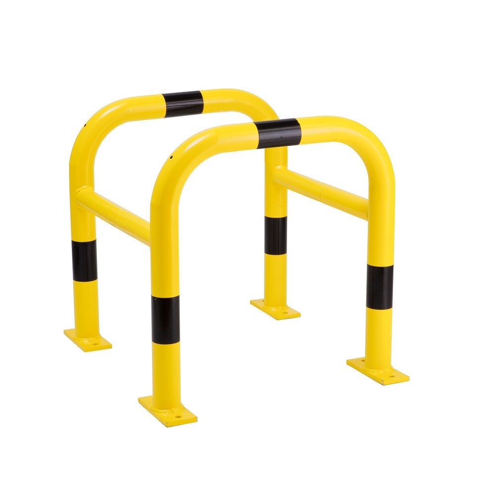 Produktabbildung: MORAVIA Rammschutzbügel für Säulen, Aussenbereich, winkelförmig, HxBxT 600 x 520 x 520 mm