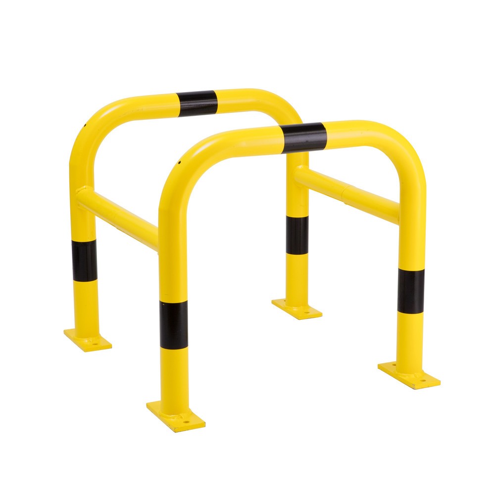 Produktabbildung: MORAVIA Rammschutzbügel für Säulen, Aussenbereich, winkelförmig, HxBxT 600 x 620 x 620 mm