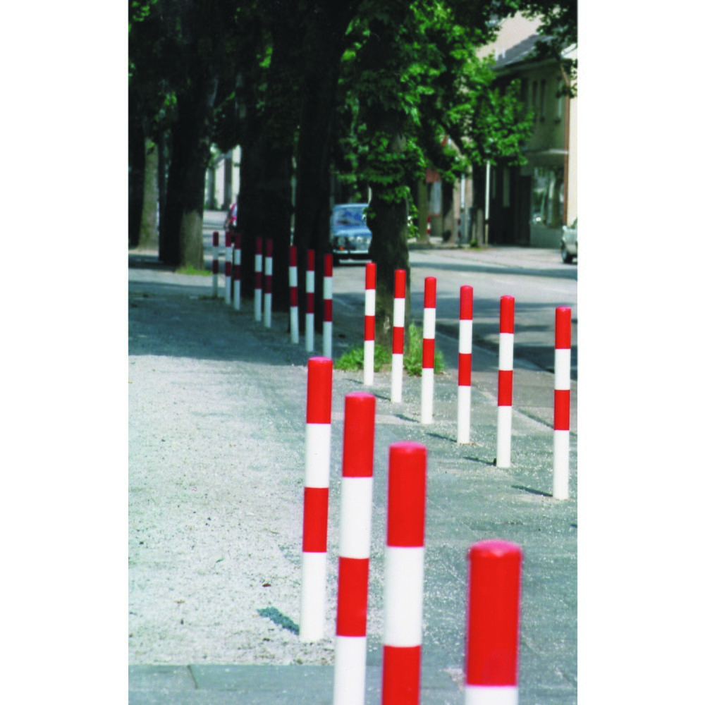 Produktabbildung Nr. 3: MORAVIA Sperrpfosten MORION, feststehend, Rundrohr Ø 76 mm, feuerverzinkt & lackiert, zum Einbetonieren, 1 Kettenöse